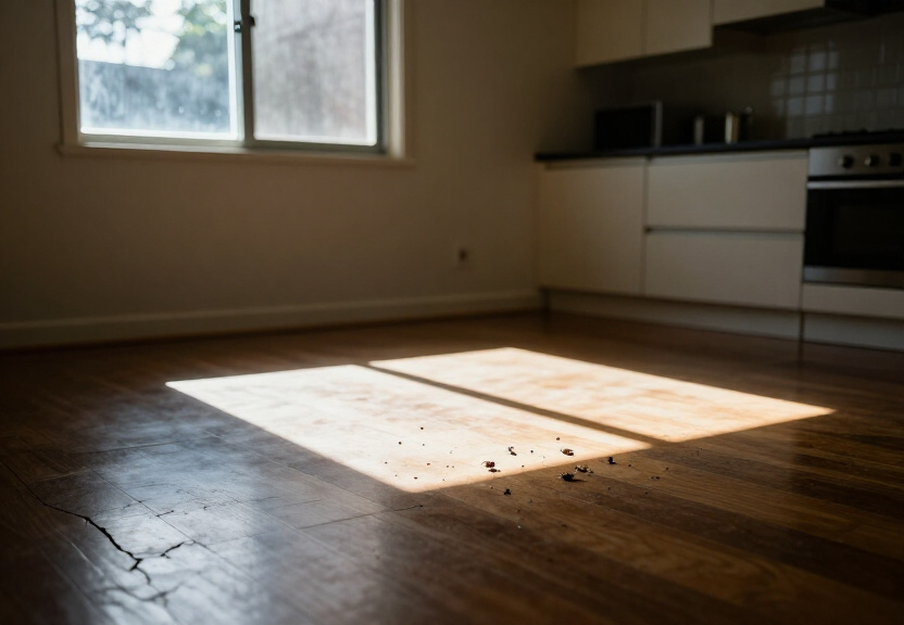 Termite damage in a Cecil Hills home before treatment